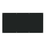 Aarco 6BKGB4896NT - Glass Markerboard, 48