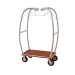 Aarco BEL-101C-4P - Bellman's Cart, 25-1/2