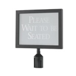 Aarco HSF1114BK - Crowd Control Sign Frame, 14