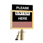 Aarco LBSF-1 - Crowd Control Sign Holder, 8-1/2