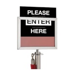 Aarco LCSF-1 - Crowd Control Sign Holder, 8-1/2