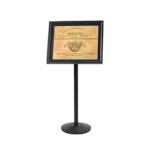 Aarco P-5BK - Restaurant Sign Stand, 24