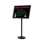 Aarco P-7BK - Restaurant Sign Stand, 24