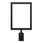 Aarco VSF118BK - Crowd Control Sign Frame, 8-5/8