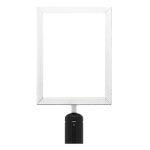 Aarco VSF118C - Crowd Control Sign Frame, 8-5/8
