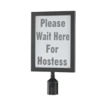 Aarco VSF1411BK - Crowd Control Sign Frame, 11