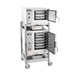 AccuTemp S3/S62401D060 DBL - (2) Convection Steamers, w/ stand & casters, electric, (2) 240V