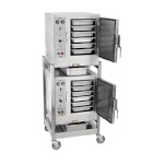 AccuTemp S62083D100 DBL - (2) Convection Steamers, w/ stand & casters, electric, (2) 208V