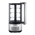 Black Diamond BDRCK-100/CT Refrigerated Cake Display, Single Glass Door, 3.53 cu ft, Stainless Steel Countertop