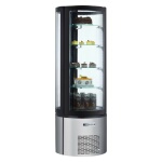 Black Diamond BDRCK-400 Refrigerated Cake Display, Single Glass Door, 12.7 cu ft, Stainless Steel