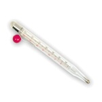 Adcraft DFCT-1 - Deep Fry/Candy Red Ball Thermometer, 100° to 400°F and 50° to 200°C
