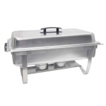 Adcraft FCD-8 - Chafer, oblong, 8 qt., stainless steel, includes lid, food and water pan