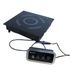 Adcraft IND-DR120V Drop-In Induction Cooker with Remote Control, 120V, Black