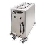 Adcraft LR-2 - Heated Plate Dispenser, mobile, enclosed cabinet, (2) compartments