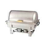 Adcraft ROL-1 - Grand Prix roll top full size 8 qt. chafer, 18/8 stainless stee