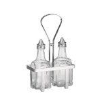 Adcraft SHR-2 - Cruet Rack, holds 2 standard 6 oz. square cruets, chrome plated