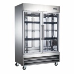 Adcraft USFZ-2D-G - U-STAR Freezer, reach-in, 2-section, 54