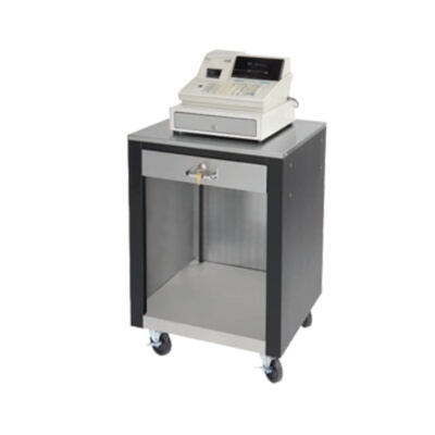 Advance Tabco BCRS-B - Cashier Register Stand, stainless steel top, locking draw