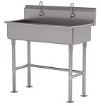 Advance Tabco FC-FM-40EF - Hand Sink, free standing, with (2) electronic faucets, 40