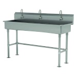 Advance Tabco FC-FM-60EF - Hand Sink, free standing, with (3) electronic faucets, 60