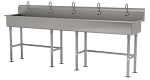 Advance Tabco FC-FM-100EF - Hand Sink, free standing, with (5) electronic faucets, 100