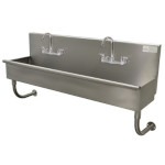 Advance Tabco 19-18-40-F - Multiwash Hand Sink, wall mounted, (2) faucets, 40