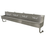 Advance Tabco 19-18-80-F - Multiwash Hand Sink, wall mounted, (4) faucets, 80