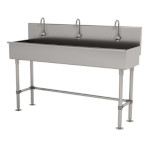 Advance Tabco 19-FM-60EF - Multiwash Hand Sink, free standing, with (3) electronic faucets, 60