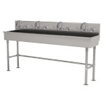 Advance Tabco 19-FM-80-ADA-F - Multiwash Hand Sink, free standing, (4) faucets, 80