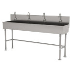 Advance Tabco 19-FM-80EF - Multiwash Hand Sink, free standing, with (4) electronic faucets, 80