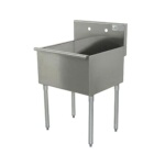 Advance Tabco 4-1-24-X - Square Corner Scullery Sink, 24