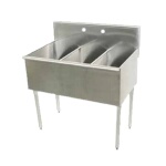 Advance Tabco 4-3-36-X - Scullery Sink, 3-compartments, 12