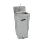 Advance Tabco 7-PS-18 - Hand Sink, pedestal mounted base, 14