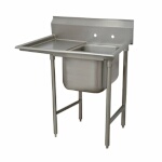 Advance Tabco 9-1-24-18L - One Compartment Sink, with left drainboard, overall 28