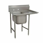 Advance Tabco 9-21-20-24R - One Compartment Sink, with right drainboard, overall 28