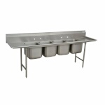 Advance Tabco 9-24-80-36RL - Four Compartment Sink, 162