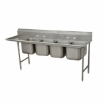 Advance Tabco 9-44-96-36L - Four Compartment Sink, with left drainboard, overall 32