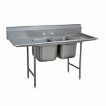 Advance Tabco 9-82-40-18RL - Two Compartment Sink, 81