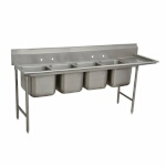 Advance Tabco 9-84-80-36R - Four Compartment Sink, 130