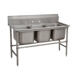 Advance Tabco 94-23-60 - Three Compartment Sink, overall 28