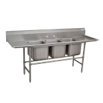 Advance Tabco 94-3-54-36RL - Three Compartment Sink, 127