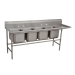 Advance Tabco 94-44-96-24R - Four Compartment Sink, 134