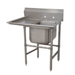 Advance Tabco 94-81-20-18L - One Compartment Sink, with left drainboard, overall 36