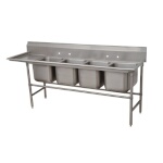 Advance Tabco 94-84-80-24L - Four Compartment Sink, 118