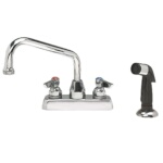 Advance Tabco A-29 - Faucet, deck mounted, gooseneck, with melt down spray nozzl