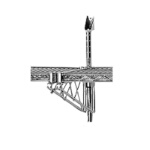 Advance Tabco AABM-14 - Lite Series Wire Shelving Wall Post Bracket, 14