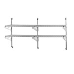 Advance Tabco AB2-18-X - Wire Shelving Wall Post & Brackets, 2 tier, (2) 34