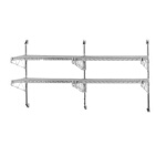 Advance Tabco ABM2-14 - Wire Shelving Wall Post & Brackets, 2 tier, (1) 34