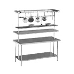 Advance Tabco AUR-132 - Utensil Rack, table mounted, adjustable, 132