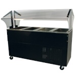 Advance Tabco BMACP4-B-SB - Serving Counter with Mechanically Assisted Cold Pan,